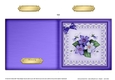 Pretty Viola Cut and Fold Card