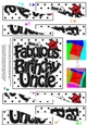 Have a Fabulous 40th Birthday Uncle - Wavy Spiral Side Stacker