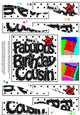 Have a Fabulous 40th Birthday Cousin - Wavy Spiral Side Stacker