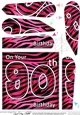 Fun Zebra Striped 90th Birthday Fan Pyramage Topper