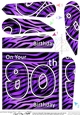 Fun Zebra Striped 90th Birthday Fan Pyramage Topper