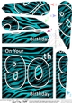 Fun Zebra Striped 90th Birthday Fan Pyramage Topper