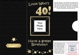 Add a Photo 40th Birthday Card with easy fold frame