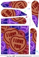 I Love You Sweet Heart Fan Pyramage Topper