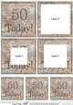 50 Today! Set in Stone Tunnel Topper