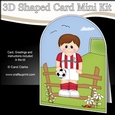 3D Shaped Card Kit - Little Footballer Plays for Accrington