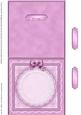 Square Pearls, Lace and Ribbon Plain Card Base Landscape For