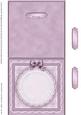 Square Pearls, Lace and Ribbon Plain Card Base Landscape For