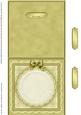 Square Pearls, Lace and Ribbon Plain Card Base Landscape For