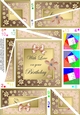 Floral Elegance With Love on Your Birthday Twisted Spiral Side Stacker