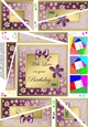 Floral Elegance With Love on Your Birthday Twisted Spiral Side Stacker