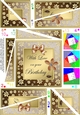 Floral Elegance With Love on Your Birthday Twisted Spiral Side Stacker