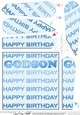 Happy Birthday GODSON Fan Pyramage Topper