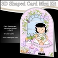 3D Shaped Card Kit - Country Cottage Girlz Suzi