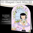 3D Shaped Card Kit - Country Cottage Girlz Suzi