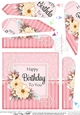 A Touch of Elegance Flowers, Pearls and Lace Fan Pyramage Topper