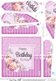 A Touch of Elegance Flowers, Pearls and Lace Fan Pyramage Topper