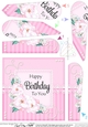 A Touch of Elegance Flowers, Pearls and Lace Fan Pyramage Topper