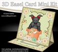 3D Easel Card Mini Kit - Flowerpot Friends - Little Scottie Dog