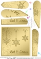 Christmas Snowflakes Fan Pyramage Topper