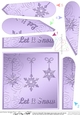 Christmas Snowflakes Fan Pyramage Topper