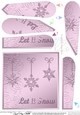 Christmas Snowflakes Fan Pyramage Topper