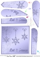 Christmas Snowflakes Fan Pyramage Topper