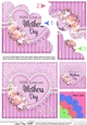Mothers Day Flowers, Lace & Pearls Shell Edged Corner Side Stacker