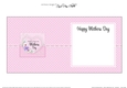 Mothers Day Flowers, Lace & Pearls square landscape insert