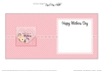 Mothers Day Flowers, Lace & Pearls square landscape insert