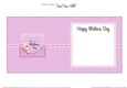 Mothers Day Flowers, Lace & Pearls square landscape insert