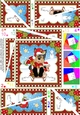 Christmas Twisted Spiral Side Stacker - Little Yorkie Dog