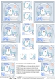 Christmas Penguins Snowglobe Twisted Pyramage sheet