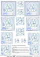 Christmas Penguins Snowglobe Twisted Pyramage sheet