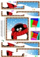 Christmas Wavy Spiral Side Stacker - Cute Fun Pip Penguin