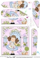 Rose Cottage Girlz Fan Pyramage Topper