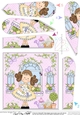 Rose Cottage Girlz Fan Pyramage Topper