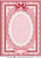 A4 Pearls, Lace and Ribbon Plain Card Base