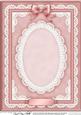 A4 Pearls, Lace and Ribbon Plain Card Base