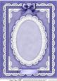 A4 Pearls, Lace and Ribbon Plain Card Base