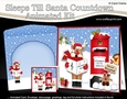 3D Animated Sleeps Till Santa Christmas Postbox Countdown Card Kit - Rudolph is Carol Singing