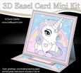 3D Easel Card Mini Kit - Cute Little Unicorn
