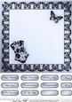 Elegant Boudoir Matching 8 x 8 Insert Panel and Greetings