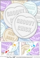 Groovy Chick Sweet Heart - 8 x 8 Scalloped corner Topper