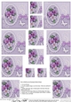 A Touch of Elegance Flowers Pearls and Lace - Pyramage sheet