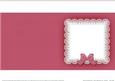 Square Pearls and Lace Card Front or Insert