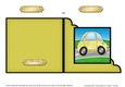 Funky Car with Graffiti Cut and Fold Corner Card