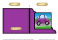 Funky Car with Graffiti Cut and Fold Corner Card