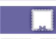Square Pearls and Lace Card Front or Insert