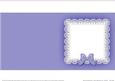 Square Pearls and Lace Card Front or Insert